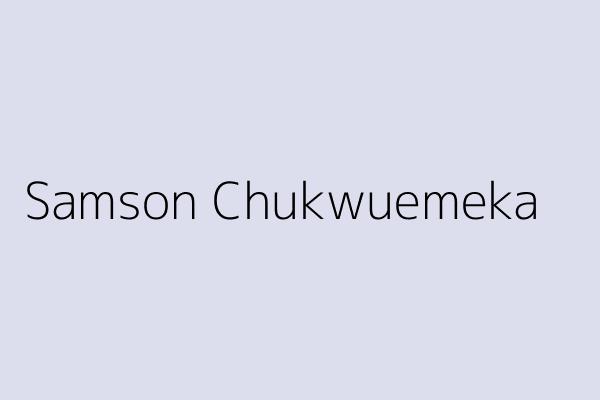 Samson Chukwuemeka 